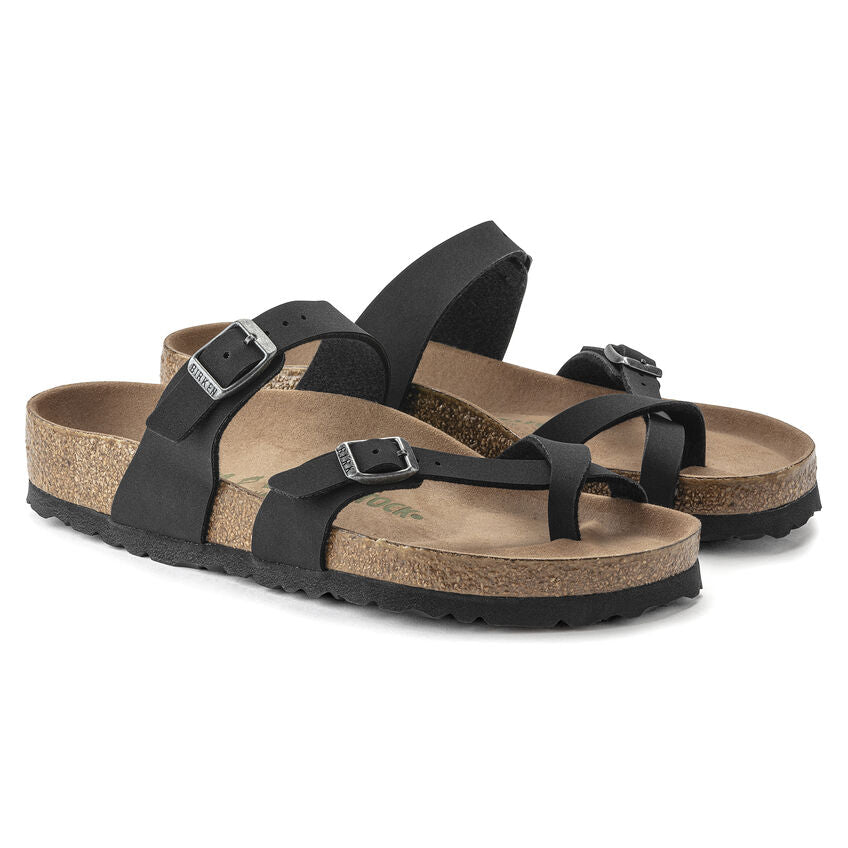 Čierne Regular sandále Birkenstock Mayari Earthy Vegan