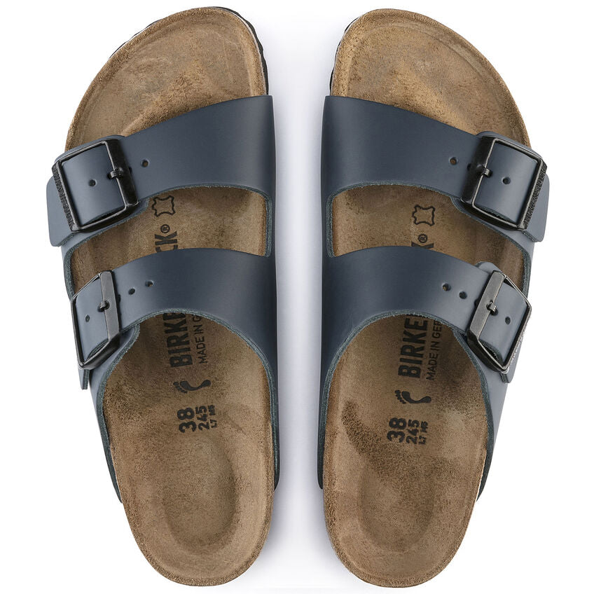 Modré Regular šľapky Birkenstock Arizona Natural Leather