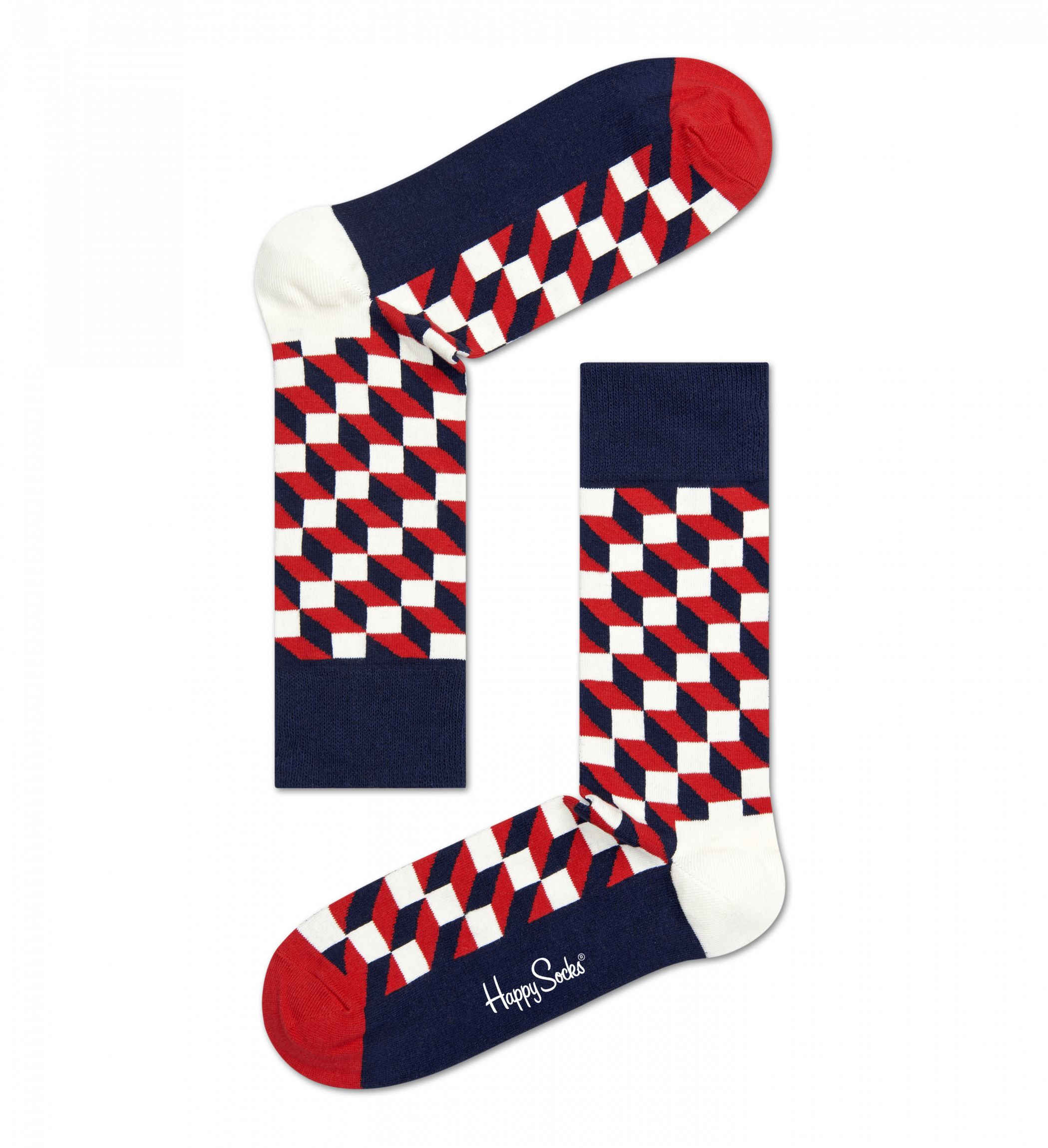 Farebné ponožky Happy Socks so vzorom Filled Optic