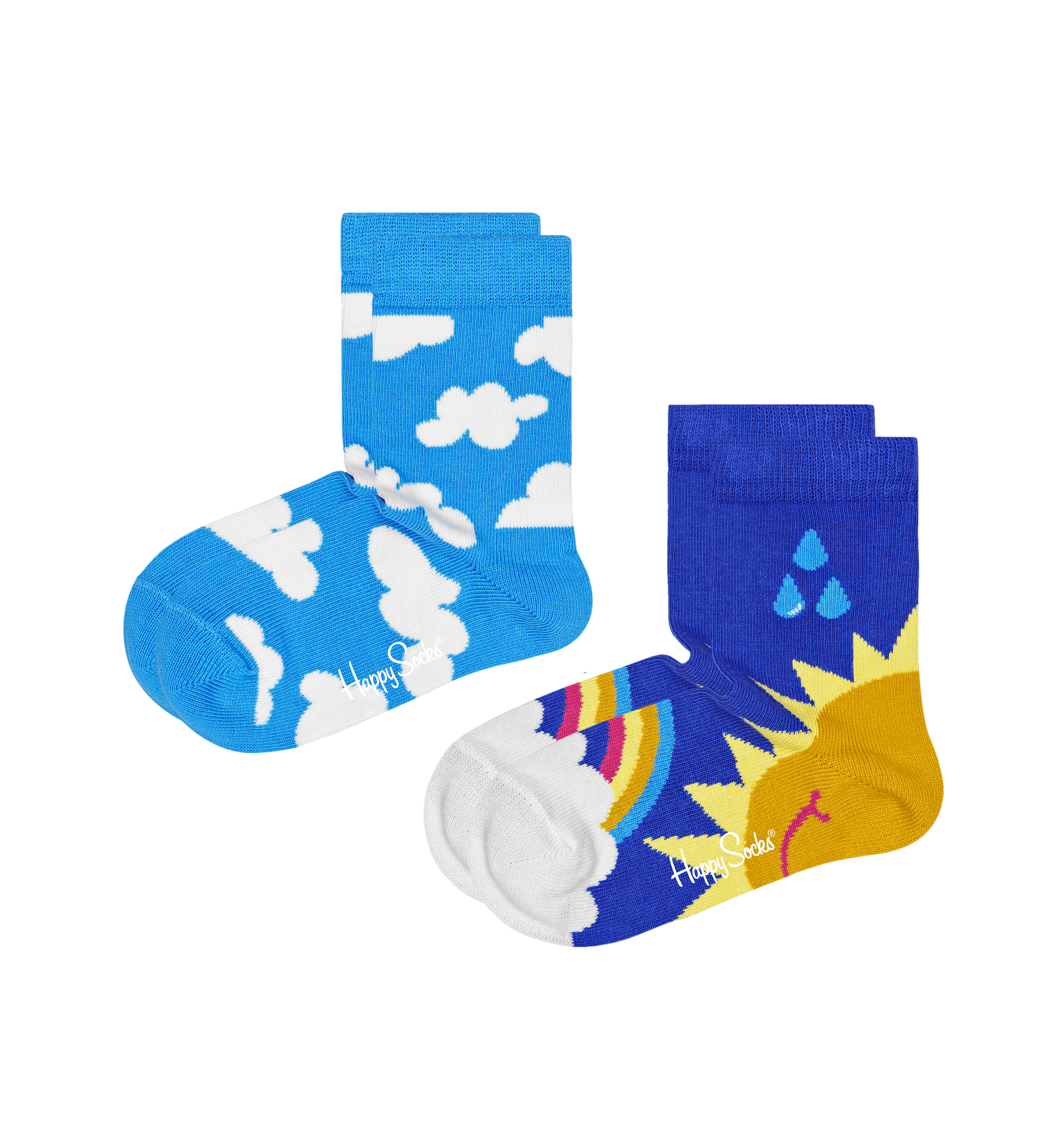 Detské ponožky Happy Socks, vzor After Rain - 2 páry