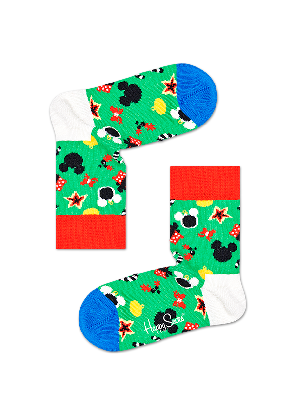 Detské zelené ponožky Happy Socks x Disney - vzor Treemendous
