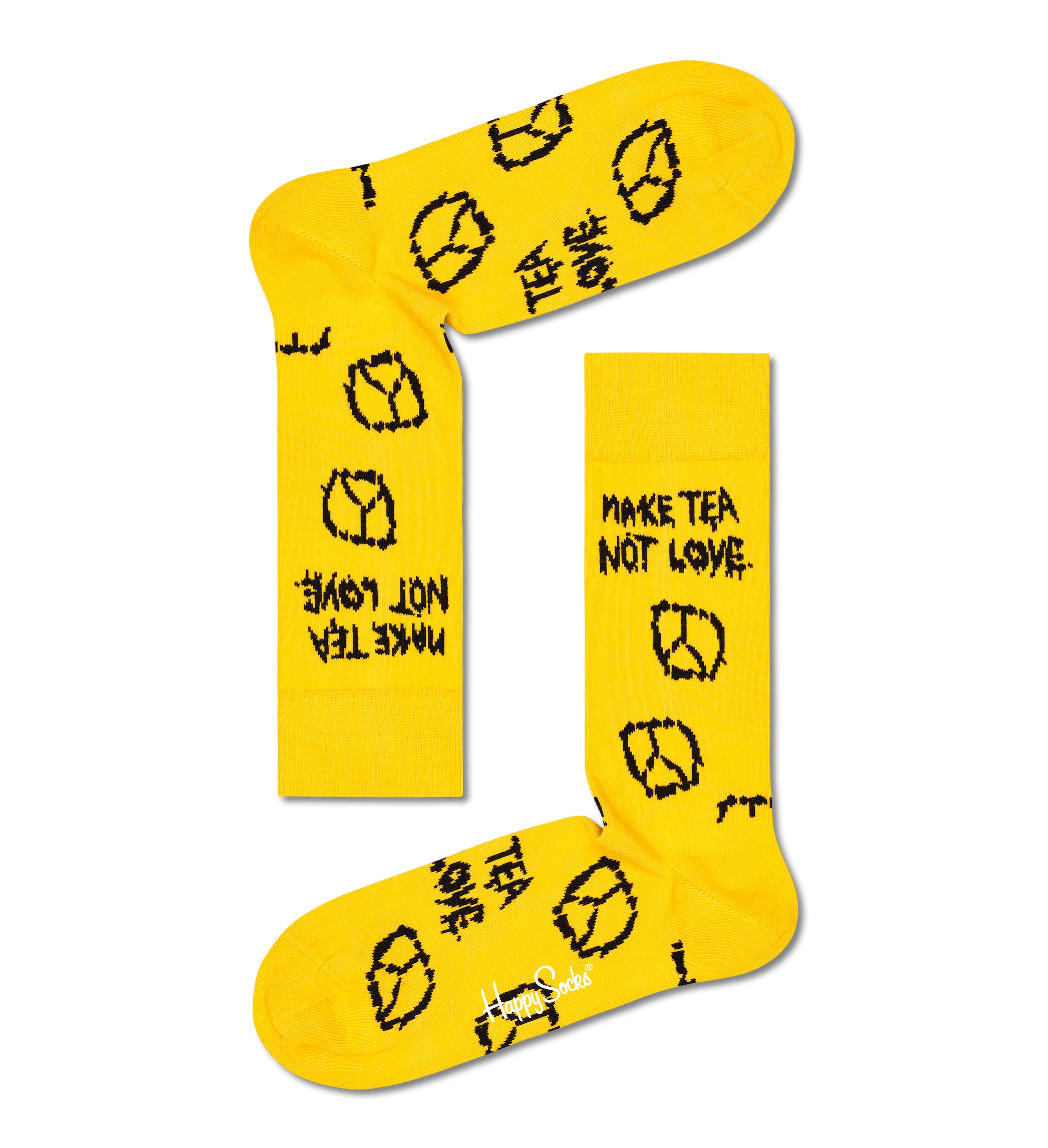 Žlté ponožky Happy Socks x Monty Python, vzor Hells Grannies