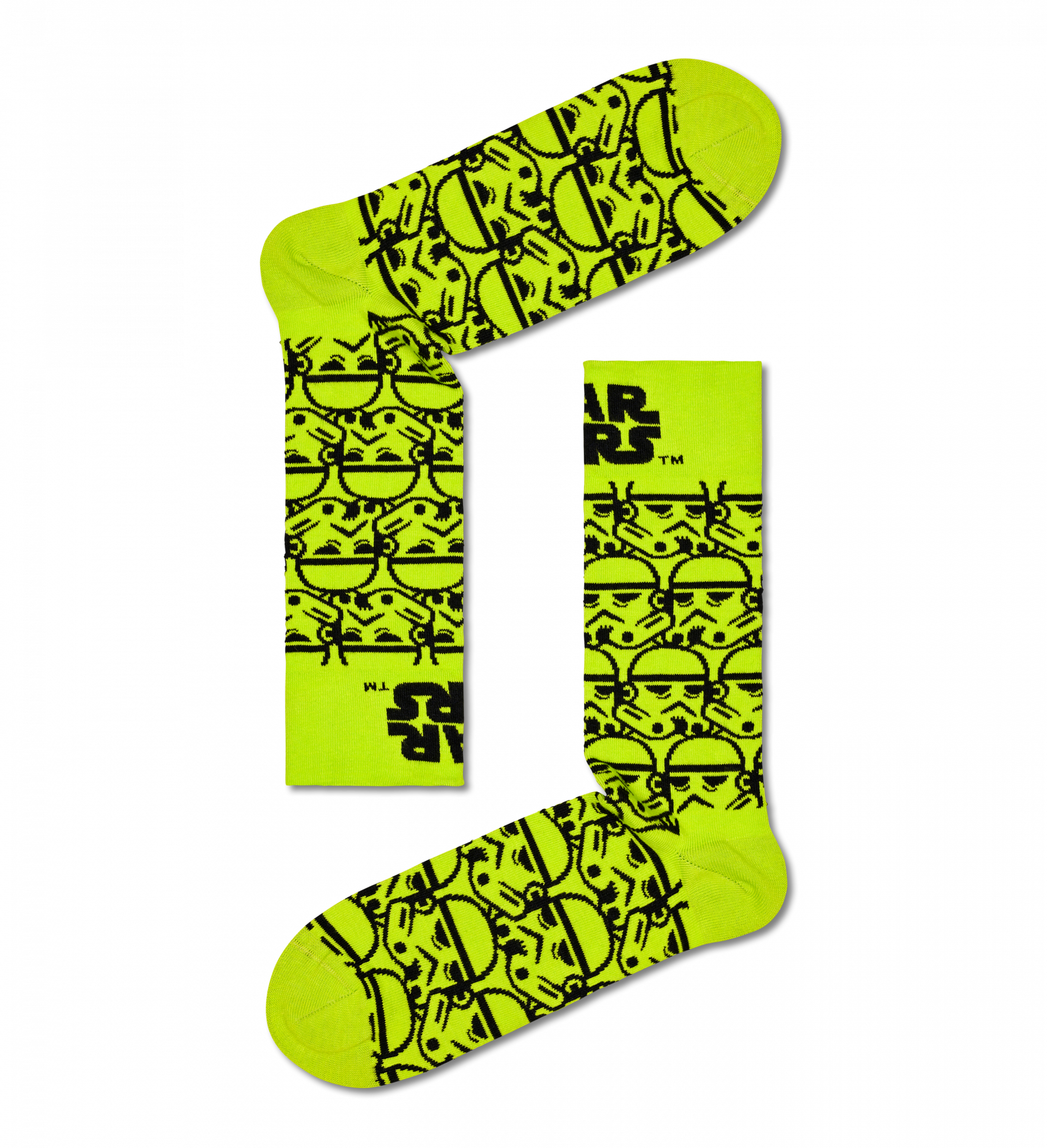 Zelené ponožky Happy Socks x Star Wars, vzor Storm Trooper