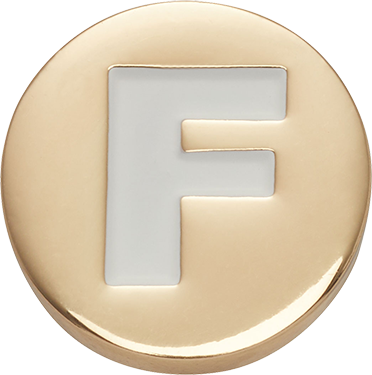 Jibbitz™ - Gold Letter F