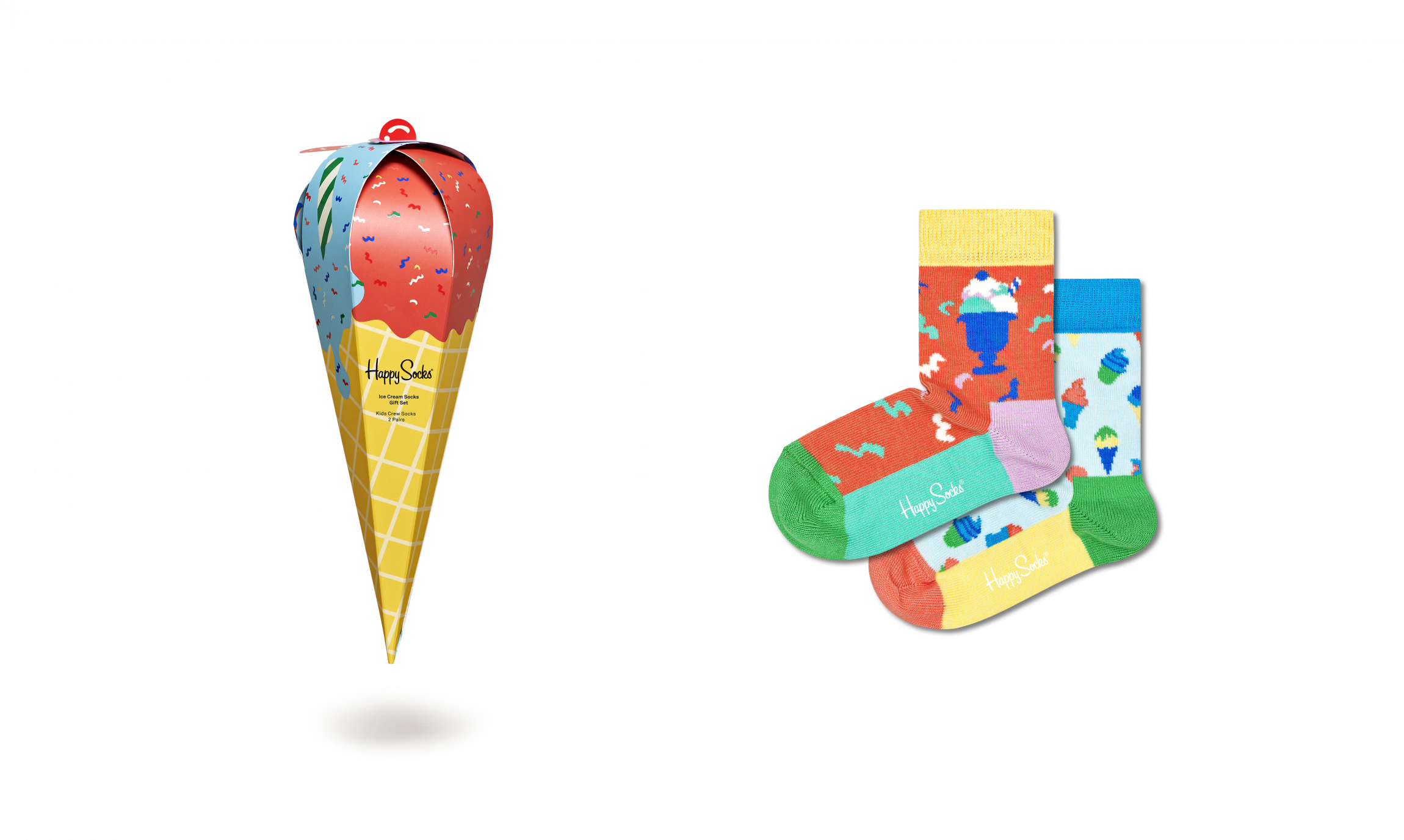 Detský darčekový box ponožiek Happy Socks Ice Cream - 2 páry
