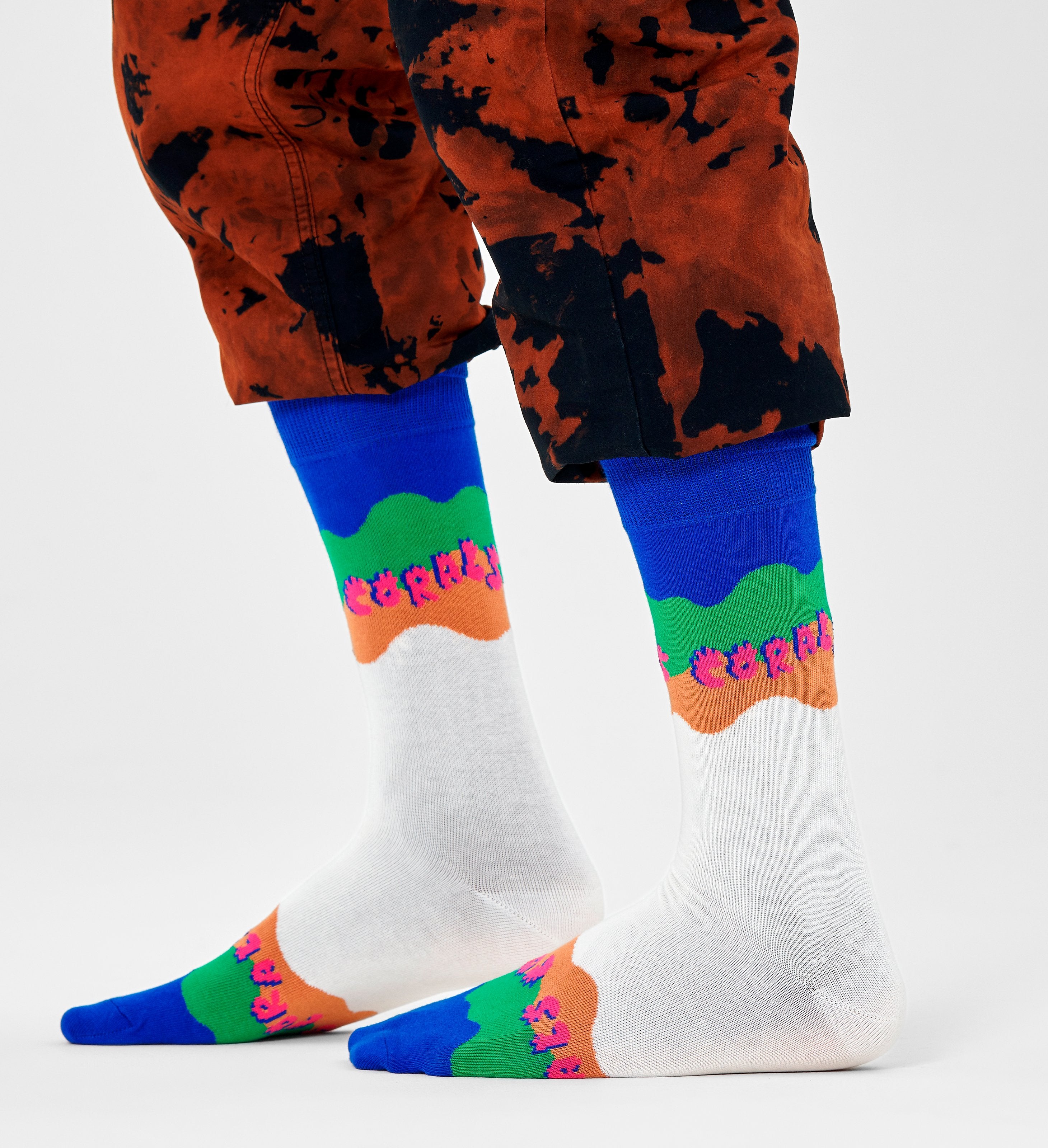 Farebné ponožky Happy Socks x WWF, vzor Coral Reef Rescue