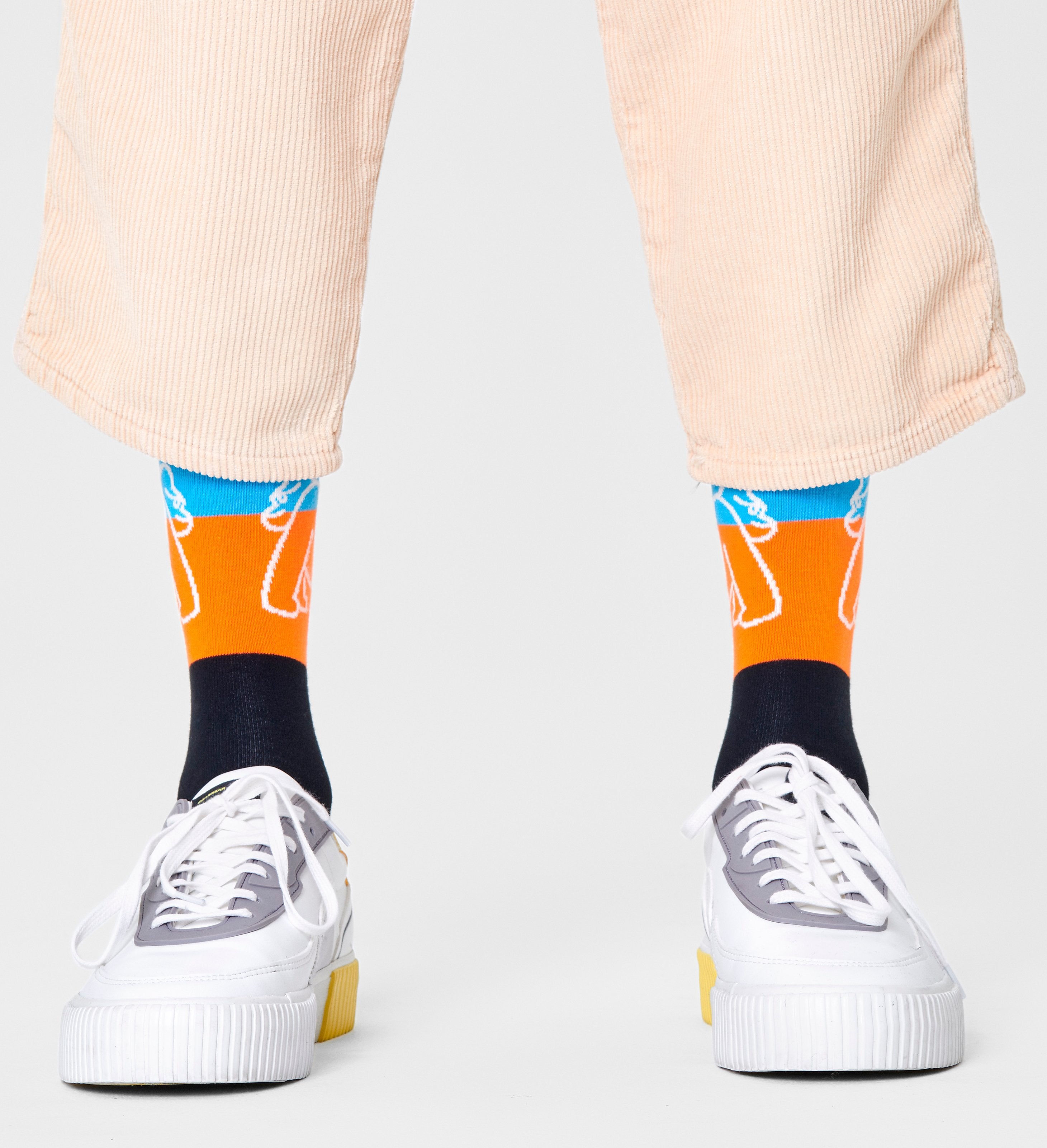 Farebné ponožky Happy Socks x WWF, vzor Mountain Gorillas