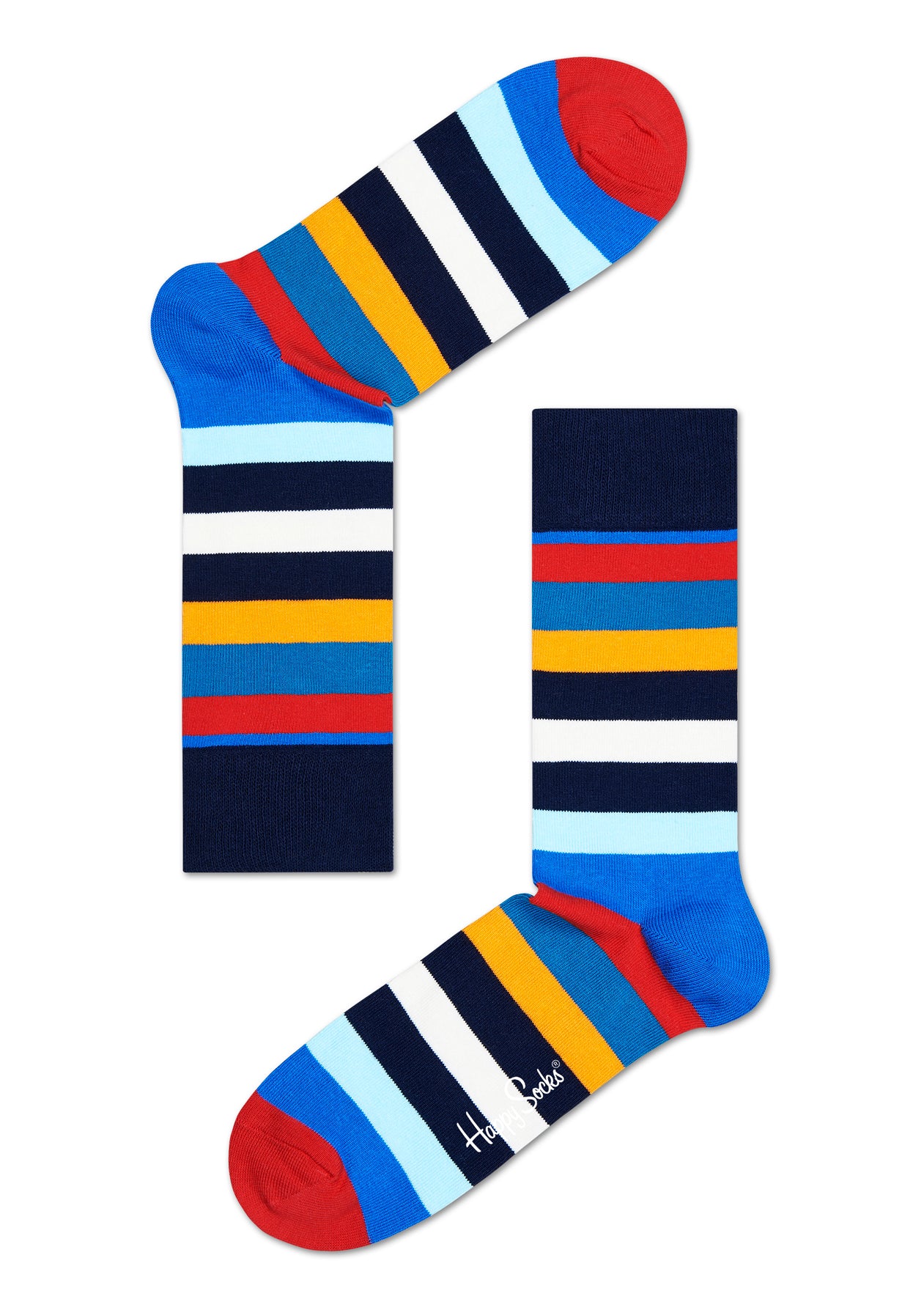Farebné pruhované ponožky Happy Socks, vzor Stripe