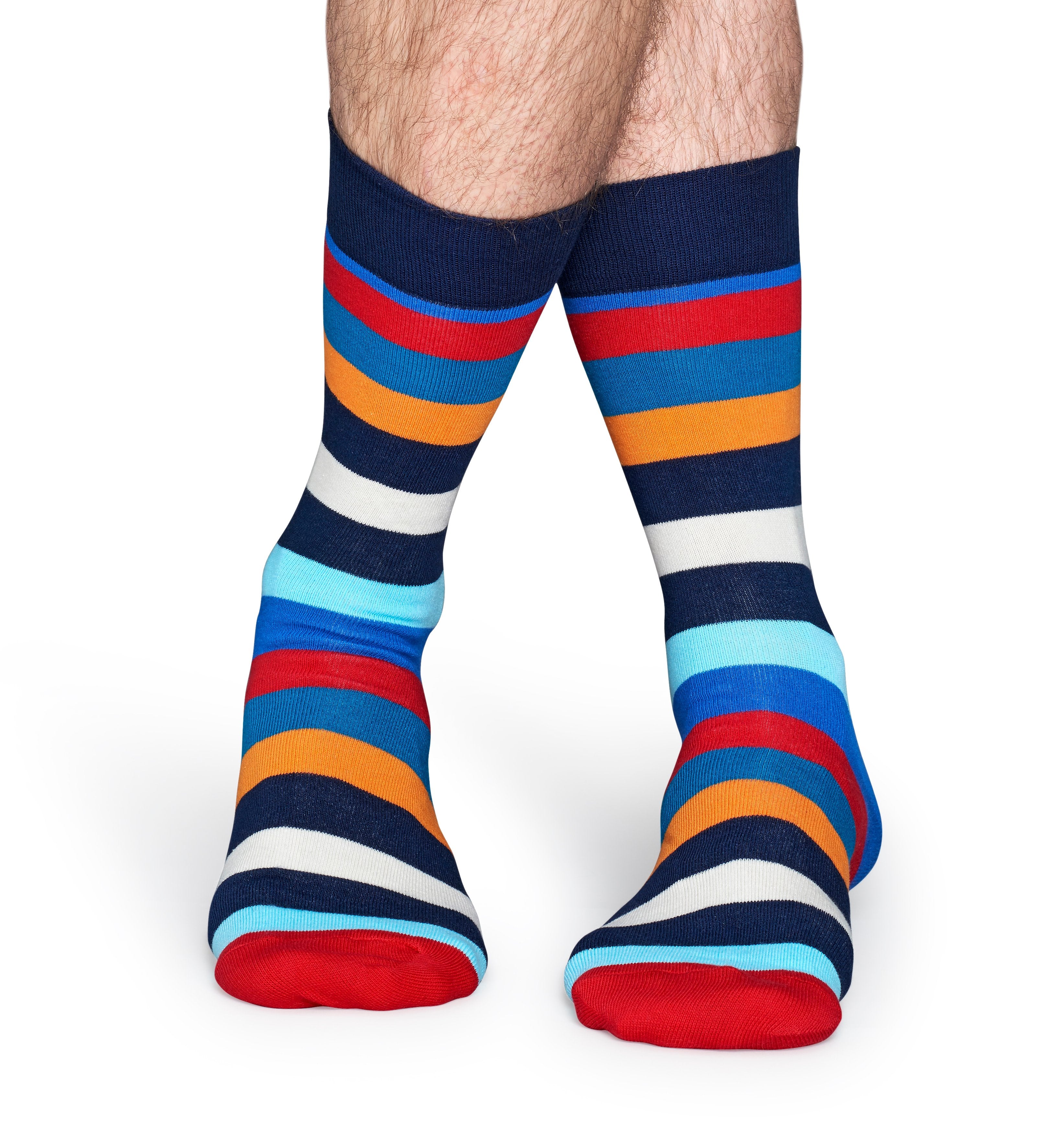 Farebné pruhované ponožky Happy Socks, vzor Stripe
