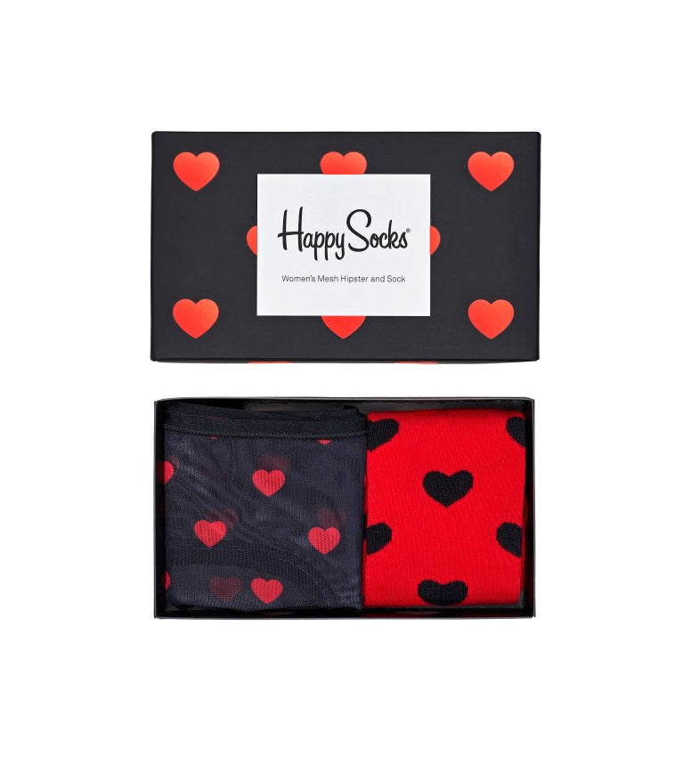 Darčekový box ponožiek a nohavičiek Happy Socks Valentine - 2 páry